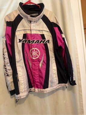 Yamaha Pink, Black & White Women's Performance Riding Jacket Large